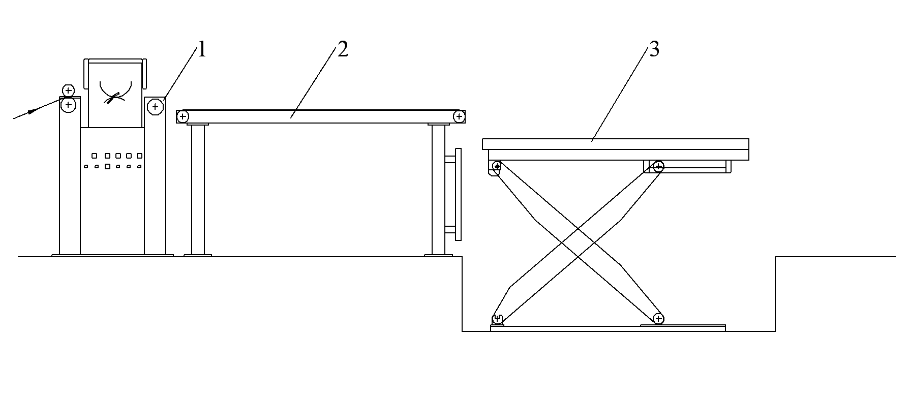 Belt Conveyor and Lift Table Stacking Solution.png